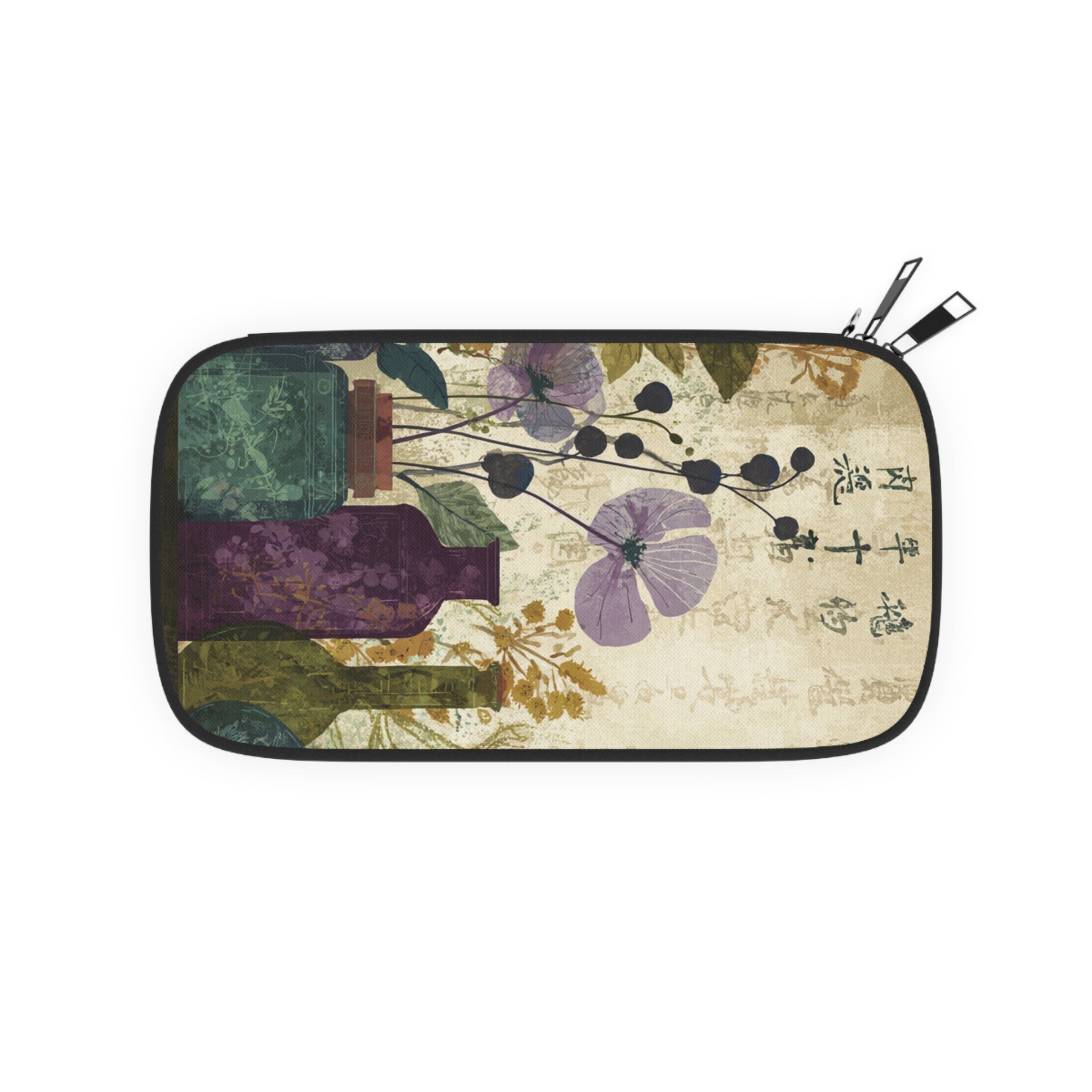 Artistic Passport Wallet, Travel Wallet for Adventurers, Floral Luggage Holder, Unique Gift for Travelers, Vintage Style Travel Accessory - Rosetta Creative Boutique